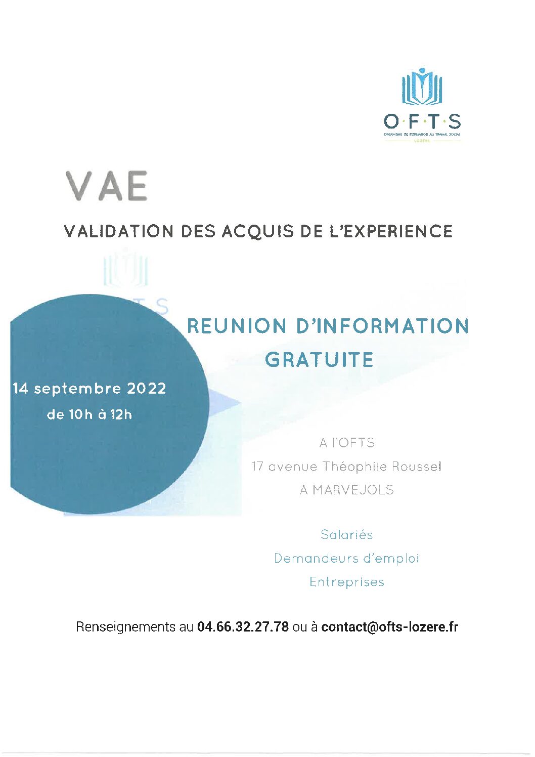 Réunion d’information VAE