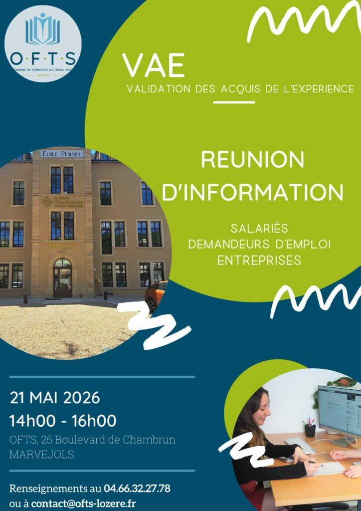 Réunion d&rsquo;information VAE le 21.05.2026 à 14H